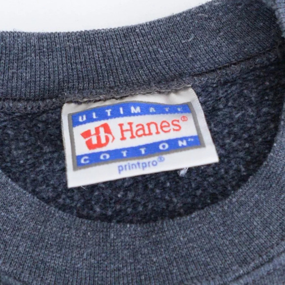 Hanes Ultimate Cotton Graphite Gray Billionaire Boys Club Crewneck Sweater Large - Picture 11 of 11